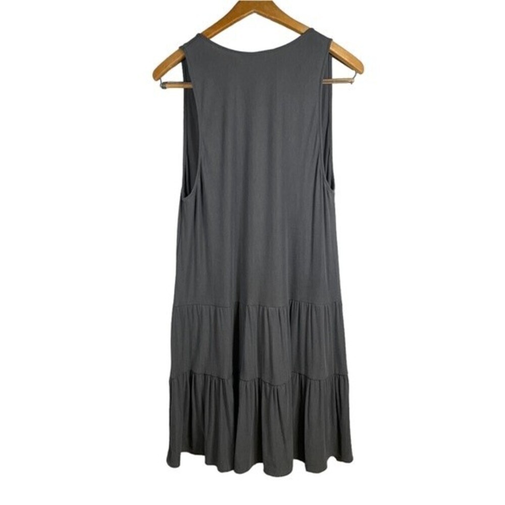 ZARA Women's Sleeveless Dress Tie Front Boho Grey Size Medium - Picture 2 of 7